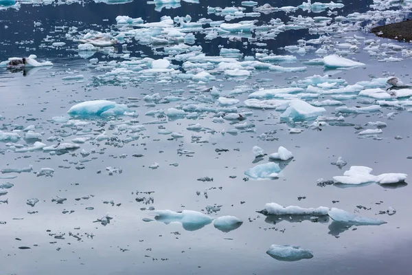 Icebergs Lagoa Geleira Islândia Ekulsarlon — Fotografia de Stock