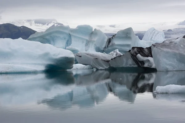 Icebergs Laguna Glaciar Islandia — Foto de Stock