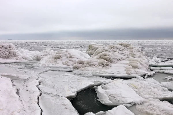 Zimno Antycyklon Wybrzeżu Krymu — Zdjęcie stockowe