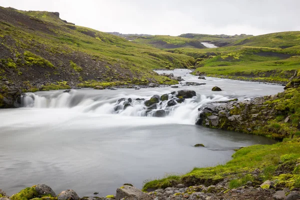 Wasserfall Nationalpark Tosmork Island — Stockfoto