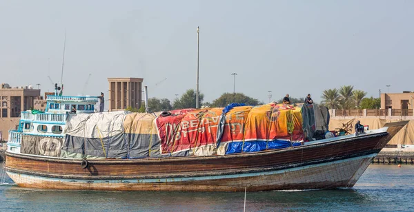 Dubai Förenade Arabemiraten Januari Traditionell Abra Färjor Januari 2014 Dubai — Stockfoto