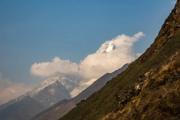 Beautiful View Track Everest Base Camp Himalayas — Stock Photo, Image