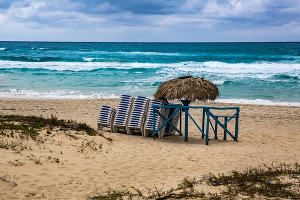 Varadero Kış Kumsalda Küba — Stok fotoğraf