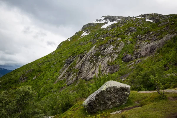 Όμορφο Καλοκαιρινό Τοπίο Στο Εθνικό Πάρκο Folgefonna Νορβηγία — Φωτογραφία Αρχείου