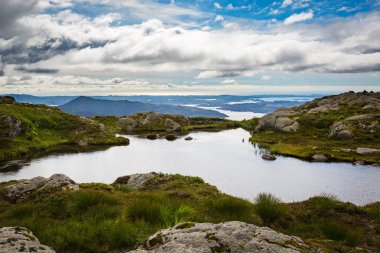 Ulriken tepesine peyzaj