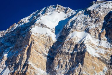 izleme Annapurna Merkez kampına Himalaya dağlarının güzel manzara