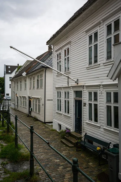 Una Bella Vecchia Strada Bergen — Foto Stock