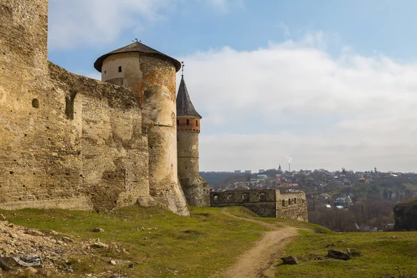 Кам Янець Подільського Замку Заході України — стокове фото