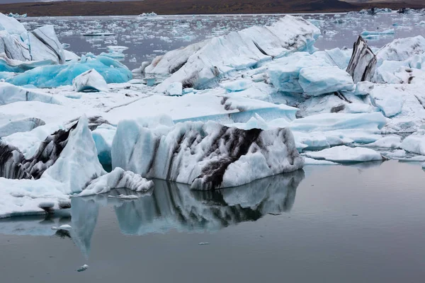 Bella Vista Islanda Con Ghiacciai — Foto Stock