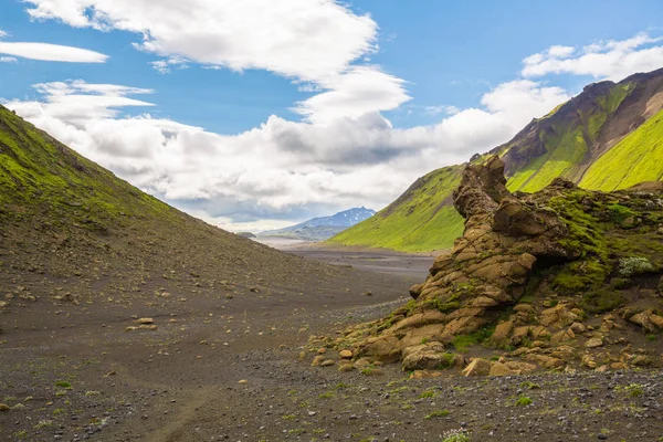 Wunderschönes Bergpanorama Nationalpark Thorsmork Island — Stockfoto