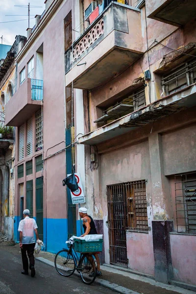 Habana Cuba Enero Calle Ciudad Enero 2018 Habana Cuba Vista — Foto de Stock