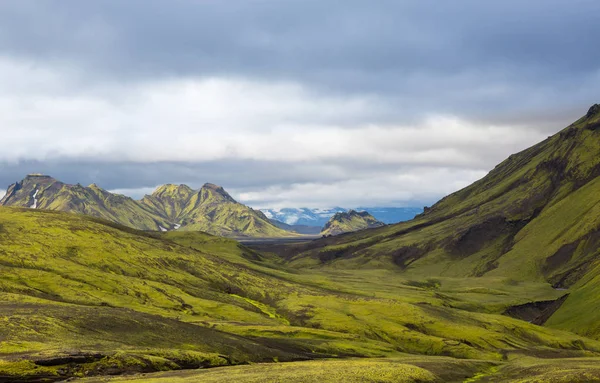 Wunderschönes Bergpanorama Nationalpark Thorsmork Island — Stockfoto