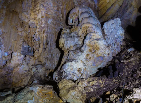 Caverna Crimeia Dublyanskogo Planalto Qarabiy Yayla — Fotografia de Stock