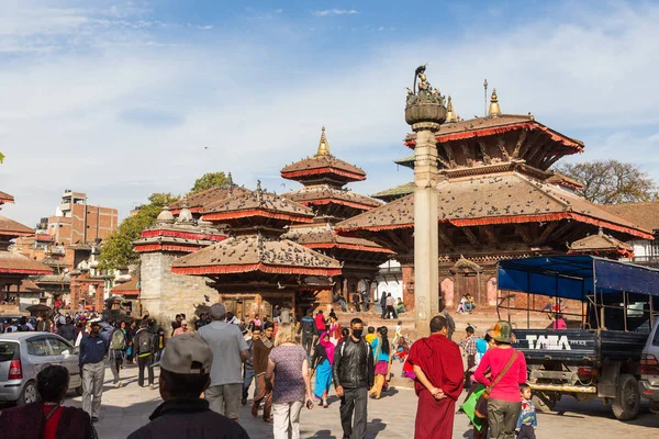 尼泊尔加德满都 3月16日 2015年3月16日 尼泊尔加德满都的 Durbar 杜巴广场加德满都的历史中心 — 图库照片