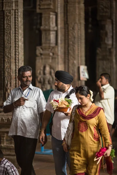 Madurai Indien Februari Bön Indiska Tempel Den Februari 2013 Madurai — Stockfoto