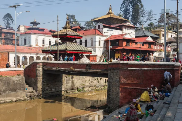 Kathmandu Nepál Március Pashupatinath Templomban Március 2015 Kathmandu Nepál Híres — Stock Fotó