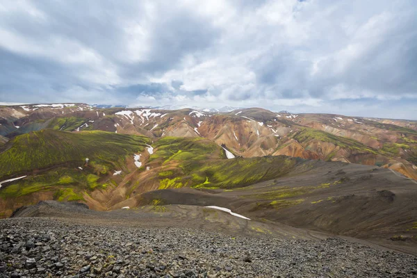 Όμορφο Ορεινό Πανόραμα Στο Εθνικό Πάρκο Landmannalaugavegur Ισλανδία — Φωτογραφία Αρχείου