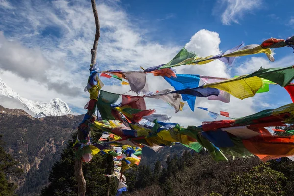 izleme Annapurna Merkez kampına Himalaya dağlarının güzel manzara