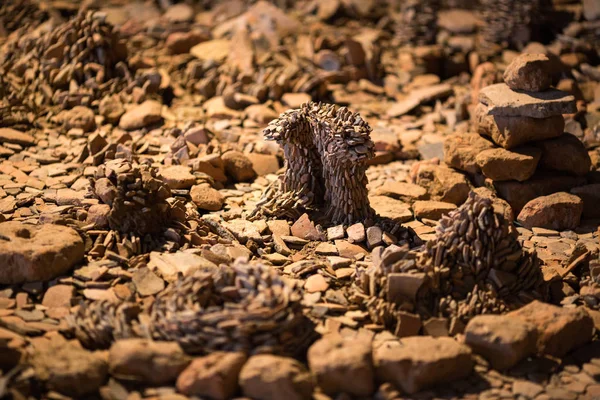 Soyut dünya küçük taştan