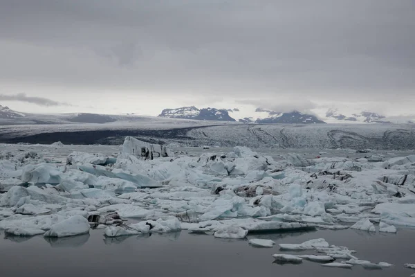 Gyönyörű Izland Kilátás Gleccserek — Stock Fotó