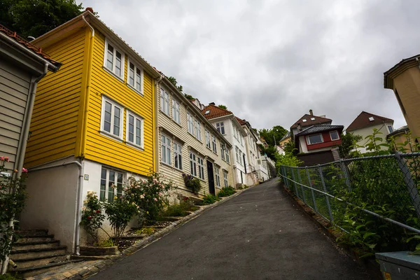 Una Hermosa Calle Antigua Bergen — Foto de Stock
