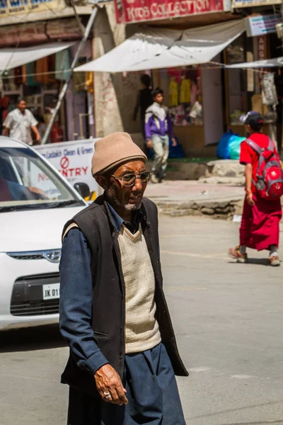 Leh India Septem3 Ladakh People 2011 Leh India Индейцы Улице — стоковое фото