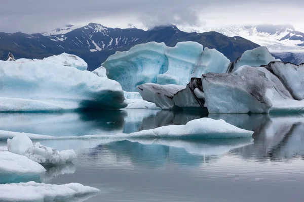 Isberg Glaciären Lagunen Island — Stockfoto