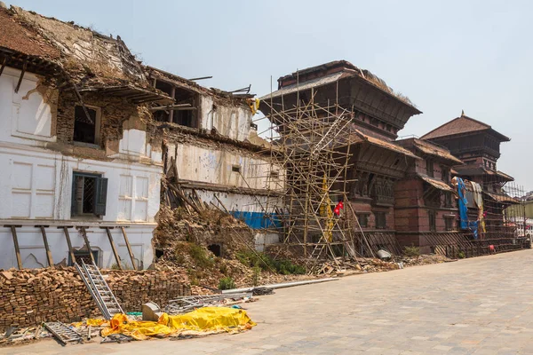 Durbar Square Terremoto 2015 Año Nepal — Foto de Stock