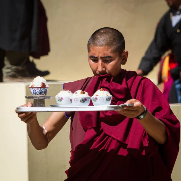 Nubra, Hindistan-Eylül 6: Budist rahip 6, 2011 Nubra, Hindistan'da. Budist rahip Nubra Vadisi'nde. Ladakh il.