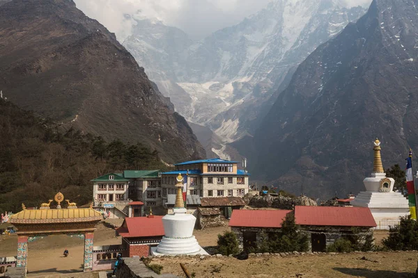 Tengboche Nepal Abril Mosteiro Tengboche 2016 Tengboche Nepal Dos Mais — Fotografia de Stock