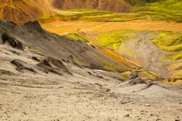 Landmannalaugavegur 아이슬란드에서 파노라마 — 스톡 사진