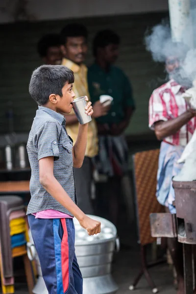 Chennai India Febrero Niños Las Calles India Febrero 2013 Chennai — Foto de Stock