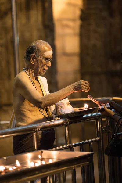 Madurai Indien Februari Bön Indiska Tempel Den Februari 2013 Madurai — Stockfoto