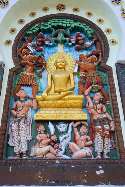 Gompa yakınındaki bir Budist manastır. Ladakh il. Hindistan