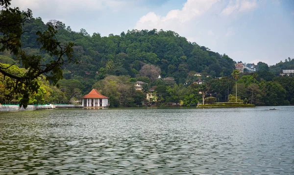 Panorama Der Kandy Stadt Auf Sri Lanka — Stockfoto