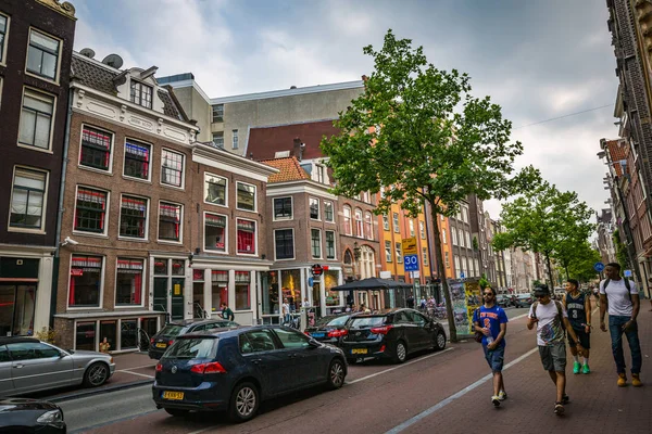 Του Άμστερνταμ Ολλανδία Ιουλίου Ζωή Της Πόλης Της Πρωτεύουσα Πόλη — Φωτογραφία Αρχείου