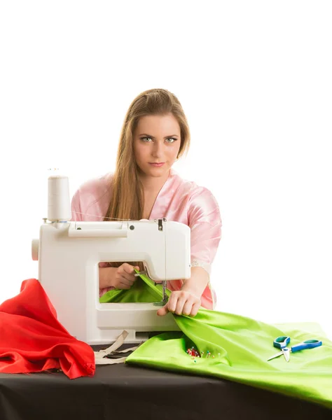 Seamstress Work Isolated White Background Stock Image