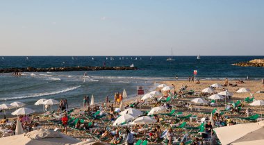tatil doğal görünümünü şehirde güzel Tel Aviv, İsrail