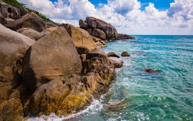 güzel deniz kıyısında, Koh Samui, Tayland