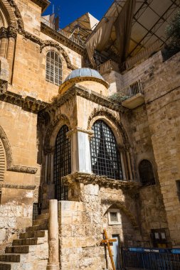 Doğal görünümü şehrin güzel Jerusalem, İsrail