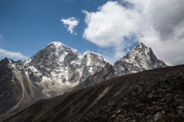 parça güzel görünümünden herhangi bir zamanda Saha Kampı, Himalayalar için