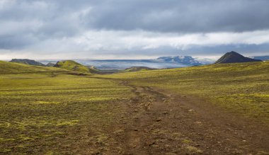Güzel dağ Panorama Milli Parkı Thorsmork, İzlanda.