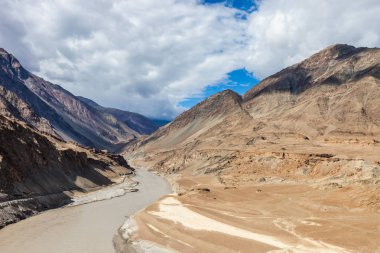 güzel kayalık Hint Himalayalar, Ladakh manzara