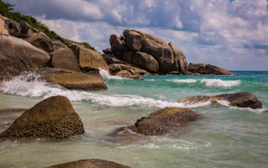 güzel deniz kıyısında, Koh Samui, Tayland
