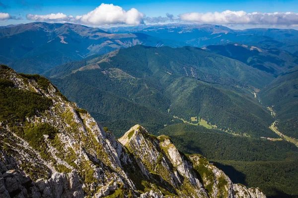 Panorama Verano Cordillera Montenegrina Cárpatos —  Fotos de Stock