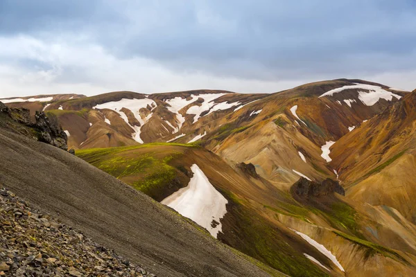 Landmannalaugavegur 아이슬란드에서 파노라마 — 스톡 사진