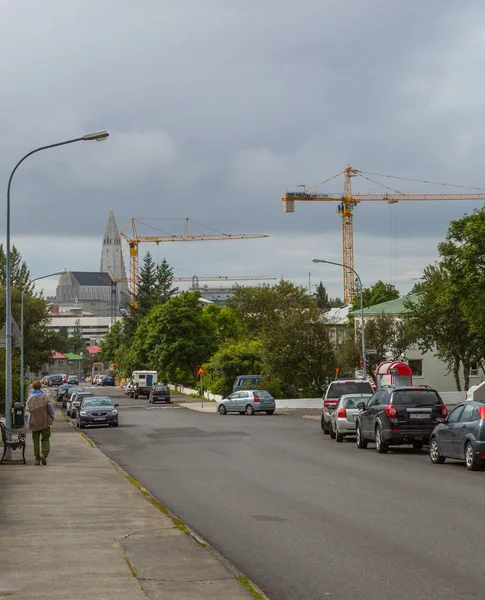 Reykjavik Islândia Julho Ruas Urbanas 2013 Reykjavik Islândia Ruas Capital — Fotografia de Stock