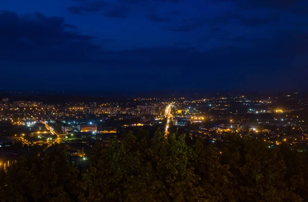 Vista Hacia Abajo Los Tejados Ciudad Ucraniana Lviv — Foto de Stock