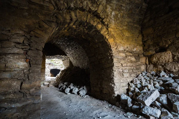 Dungeon of a medieval castle in the west of Ukraine