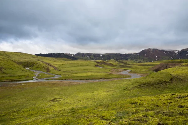 Ποταμού Στο Εθνικό Πάρκο Tosmork Ισλανδία — Φωτογραφία Αρχείου